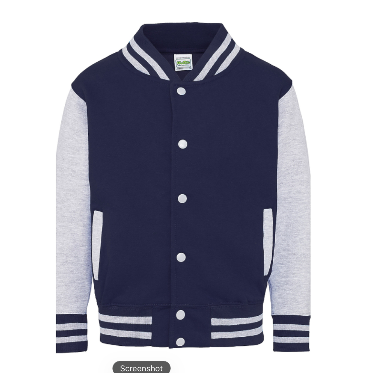 Personalized Patch Varsity Sweatshirt Jacket, Custom Jacket for Kids, Teens & Adults